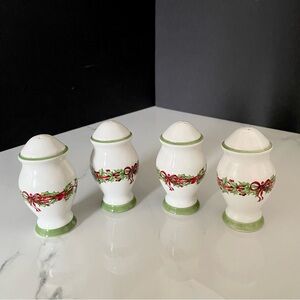 2 SETS of Salt & Pepper Shakers by Christopher Radko